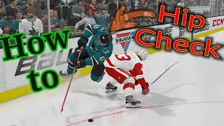 NHL 21 how to hip check