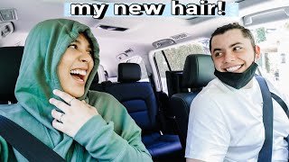 surprising my husband with my NEW hair! (will he like it?)♡