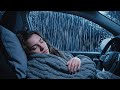 Quiet Rain on Car Windows During Midnight for Better Sleep Sounds
