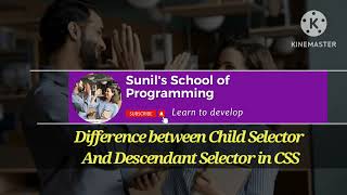 The difference between child selector and descendant in CSS. The easiest way to understand CSS