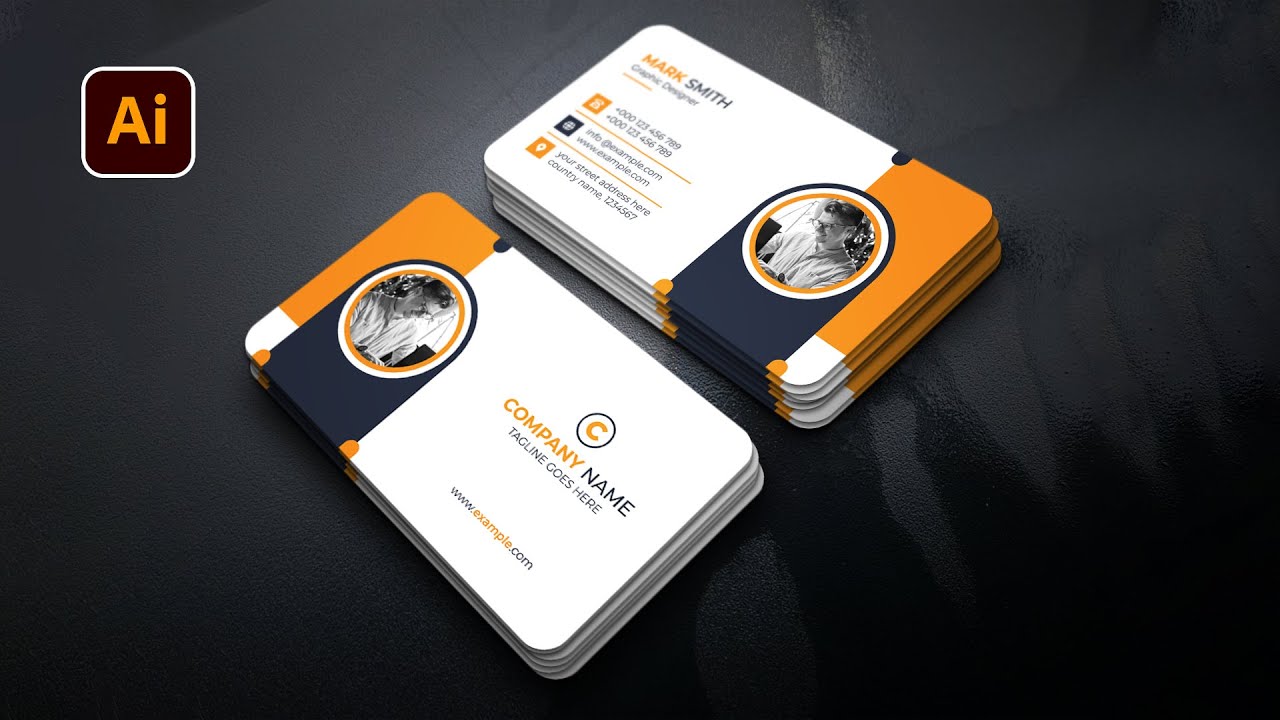 Business Card Design Tutorial 2025 Adobe Illustrator Step by Step Guide ...