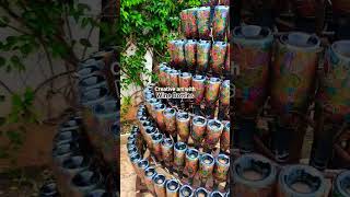 Amazing art with Wine Bottles at Sula Vineyards #shorts