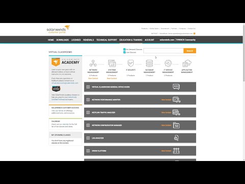 It’s Easy to Sign Up For SolarWinds Product Training
