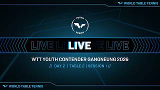 LIVE! | T2 | Day 2 | WTT Youth Contender Gangneung 2026 | Session 1