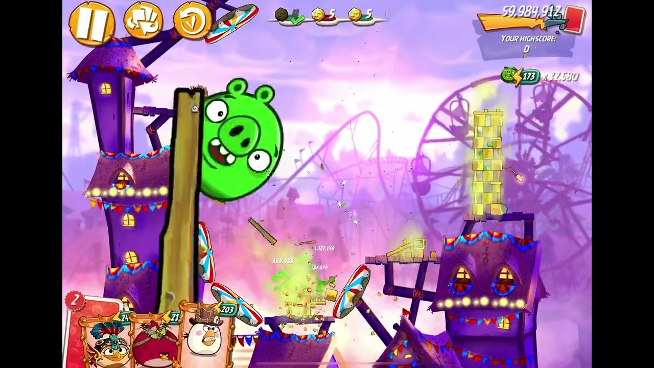 Swift ab2 angry birds 2 126M SCORE mighty eagle boot camp mebc today 09.06.23 