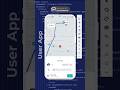 Flutter Ride Booking App — real-time updates, Google Maps live ride tracking. #flutterchallenge