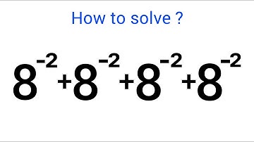 A Nice Exponents Problem • Sum of Powers