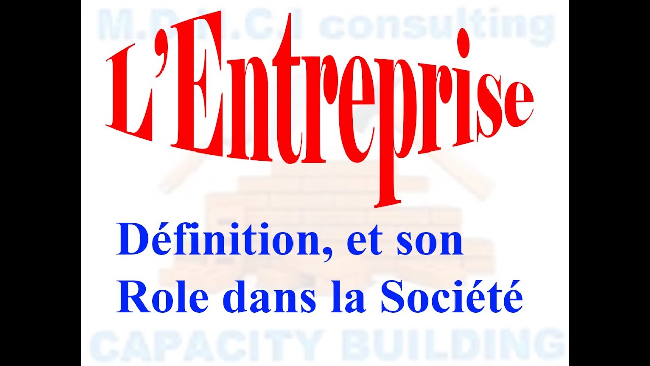 Quel est le rôle d'une entreprise dans la société ? 🤔🤔🤔 - YouTube