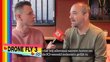 HLN Showbits K3 interview met Miguel Wiels hij past gene teksten aan bij de K3 orginals reünie 