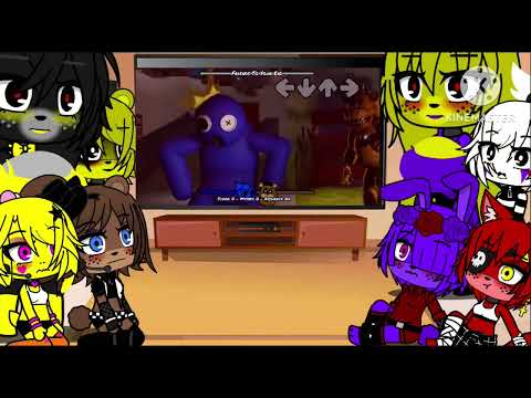 Fnia reacts to rainbow friends vs fnaf. ‼️None cannon!‼️