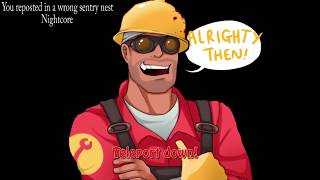 You reposted in a wrong sentry nest - Nightcore