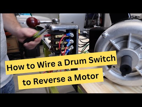 Видео: How to Wire a Drum Switch to a 6 lead Motor to Build a Reversing Circuit.