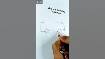 Bus Drawing in one line