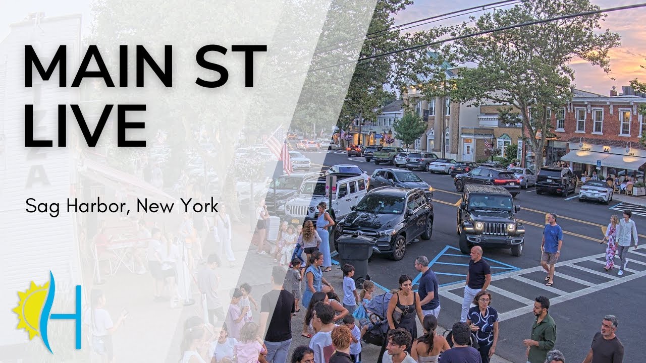 Hamptons.com - LIVE! 4K Main Street, Sag Harbor Village, New York