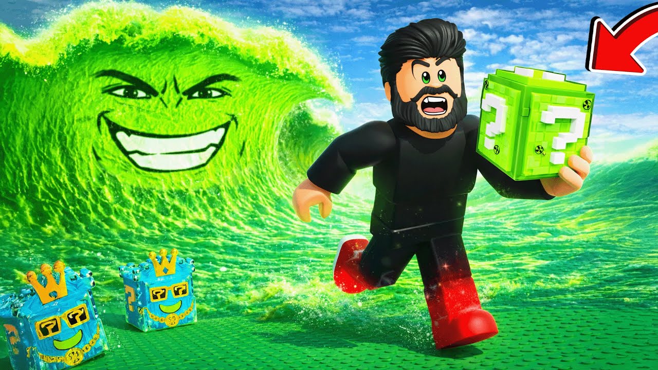 Fug de TSUNAMI RADIOACTIV si Fur LUCKY BLOCKS RADIOACTIV din ZONA SECRETA