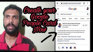 How to get your name on Google Search Result | Google people card | Google new features 2020.