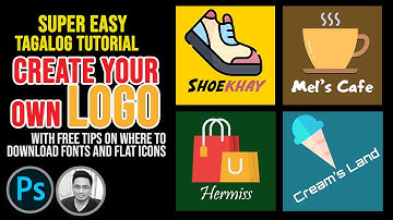 Adobe Photoshop Tutorial | How to create a Logo in Easy Step TAGALOG Guide