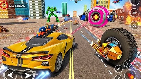 Spider Wheel Robot Game – Drone Robot Car Games 3D Brave Jackals Latest Robot Game