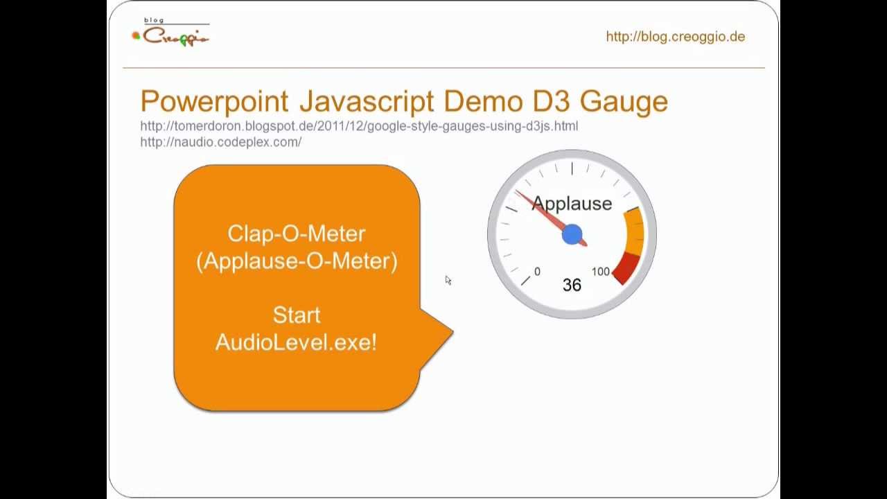 Clap-O-Meter (blog.creoggio.de)