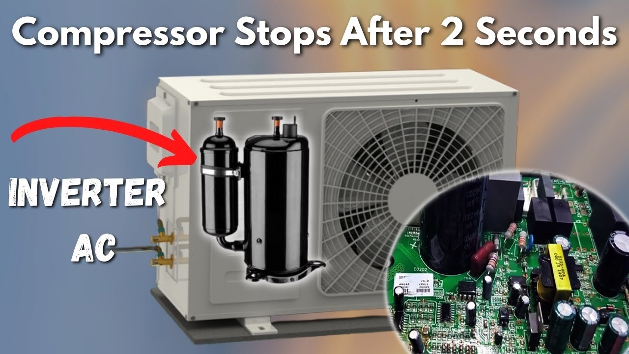 Gree DC inverter AC compressor stops After 2 seconds SC PCB - YouTube