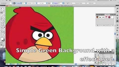Angry Birds - Red Bird - Adobe Illustrator