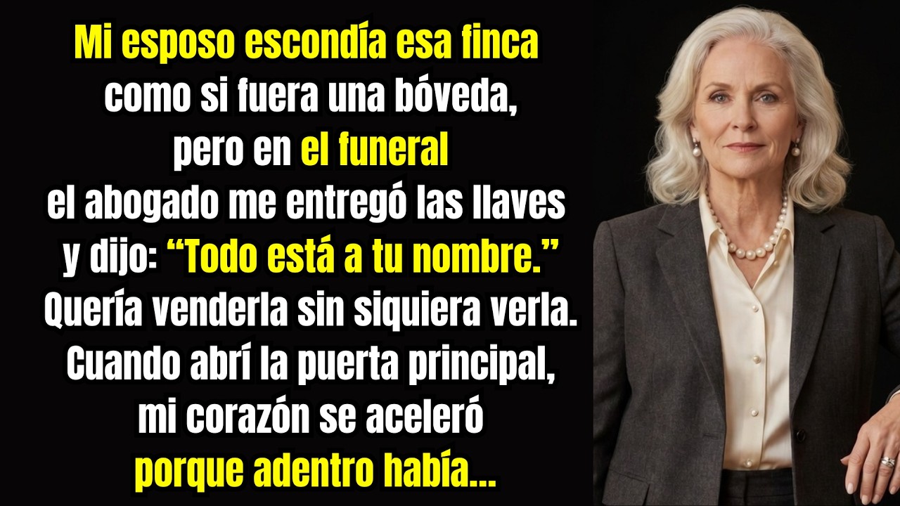 Mi esposo millonario murió humillándome — irrumpí en la finca blindada que escondía.
