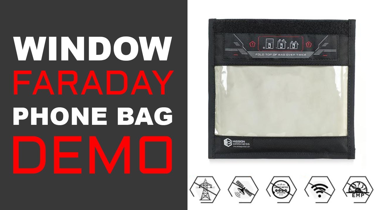 Faraday bag with window for phones – MOS Equipment