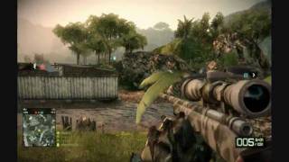 Battlefield Bad Company 2 Sniping Advice/Tips Gameplay with Commentary