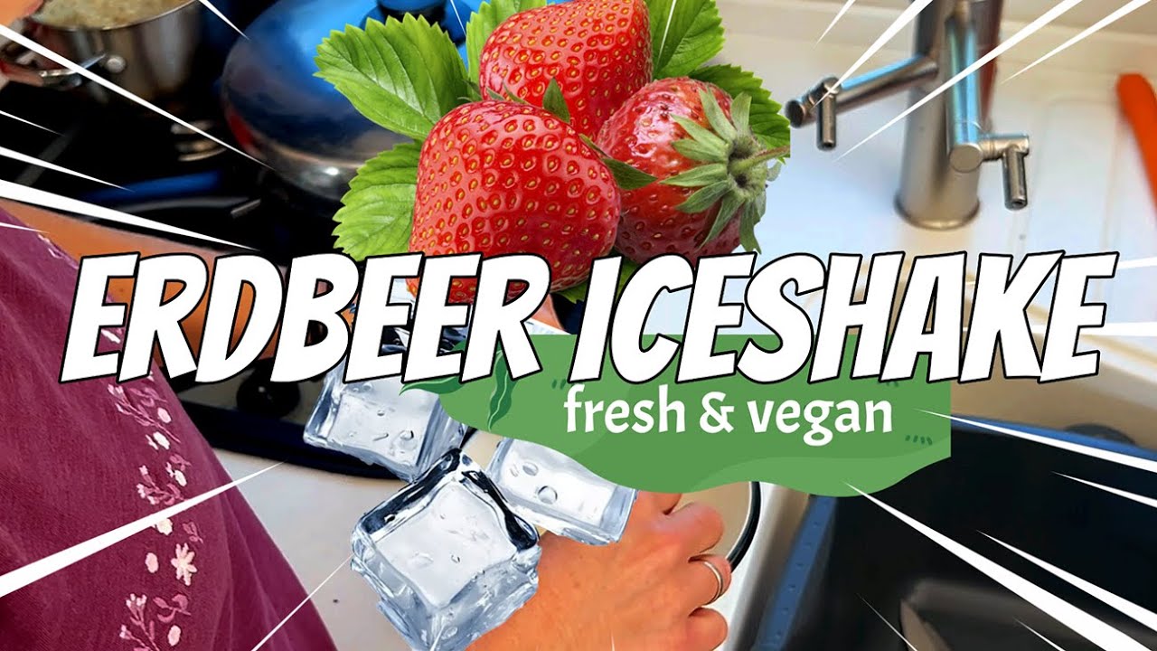 Erdbeer-Ice-Shake zur heißen Jahreszeit