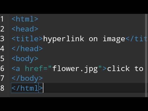 HTML code to Hyperlink image using anWriter App on Android Mobile | How to  create hyperlink to image - YouTube