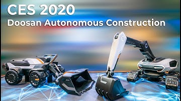 CES 2020 - Doosan autonomous excavator & autonomous construction presentation