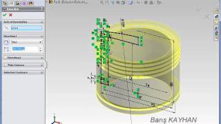 SolidWorks Video Tutorials / Part Design - Piston