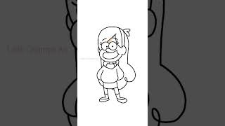 Let's draw Mabel from Gravity Falls | Little Champs Art