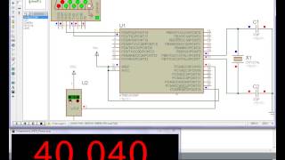 Proteus temperature simulation with processing and LM35 sensor