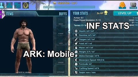 Cara Hack INF Stats ARK: Survival Evolve MOBILE