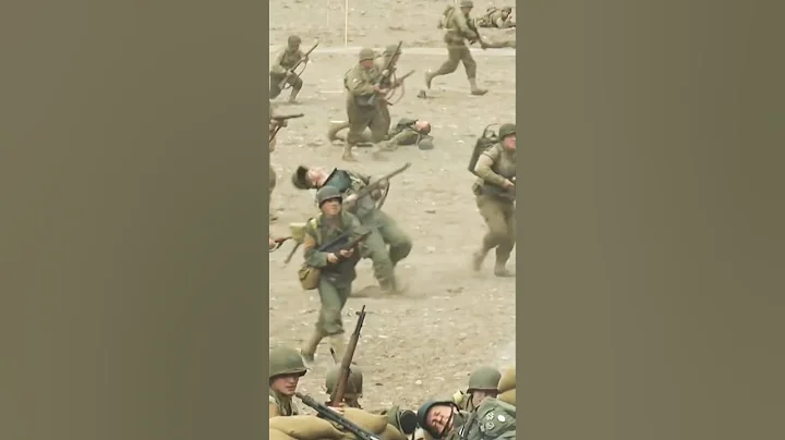 WW D Day American Troops Charge in Massive D-Day Reenactment Battle in Conneaut Ohio WW DDay