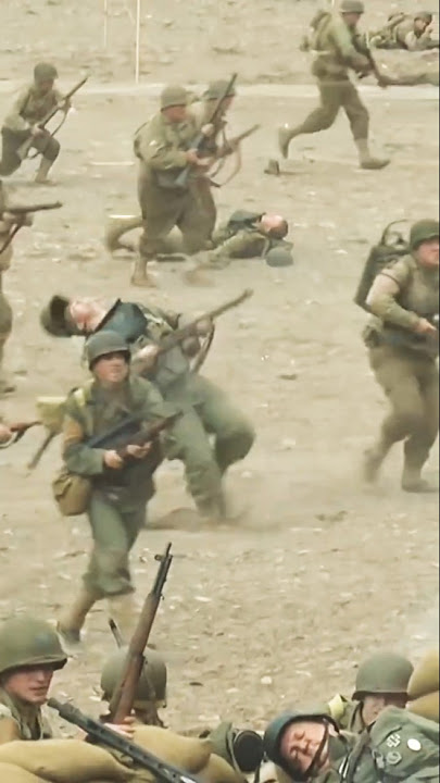 WW D Day American Troops Charge in Massive D-Day Reenactment Battle in Conneaut Ohio WW DDay
