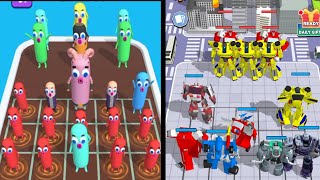 Merge Master Monster Run 3D vs Robot Monster Transform Battle ⭐ Gameplay Walkthrough