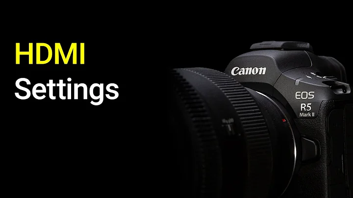 HDMI Output Settings - EOS R5 mark II Tip 27