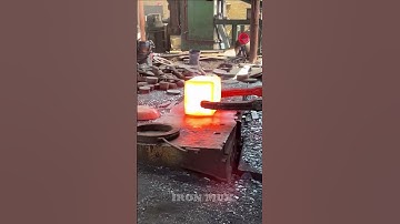 Creating Flanges Using Iron Billet #iron #flange