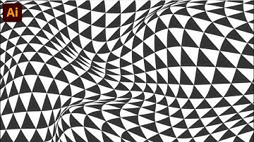 Triangle Warp Illusion Effect Tutorial On Illustrator | Easy Beginner Tutorial