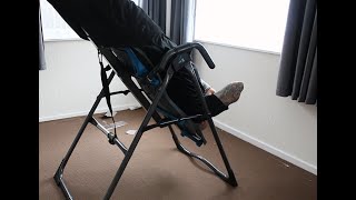Teeter FITSPINE X1 inversion table unboxing and demonstration RAWreview.