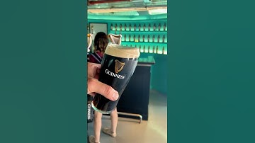 Learning to pour the perfect Guinness #guinness