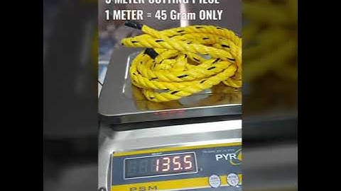 Polypropylene rope testing