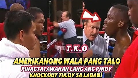AMERIKANONG Boxer na Wala pang TALO, Pinagtatawanan lang ang Pinoy, Knockout tuloy sa Laban!