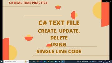 C# text file create , update/write delete in console application