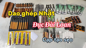 [HÀNG CHẤT] Dao ghép Japan, Đục bonsai Đài Loan, cạp tạo sẹo thép đúc trắng cao cấp #dungcubonsai