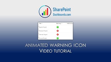 Animated Warning Indicator in SharePoint Online Microsoft Lists Modern List View