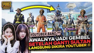 AWALNYA JADI GEMBEL PAKAI SKIN JELEK ,GANTI SULTAN CEWEKNYA PADA KAGET DIKIRA YOUTUBER - PUBG MOBILE