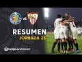 Resumen de Getafe CF vs Sevilla FC (0-3)